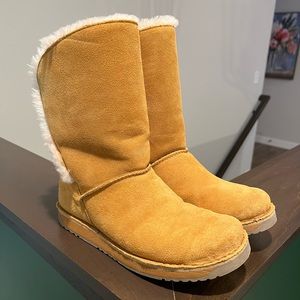 LEATHER & LAMBS WOOL WINTER BOOTS